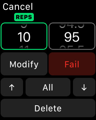 Force touch opens a ton of options for mid workout adjustments.