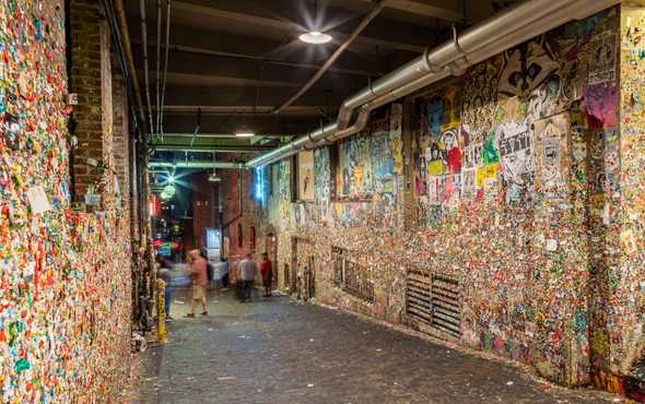 We visited the infamous gum wall on our first day. It was both gross and cool at the same time. We visited the infamous gum wall on our first day. It was both gross and cool at the same time.