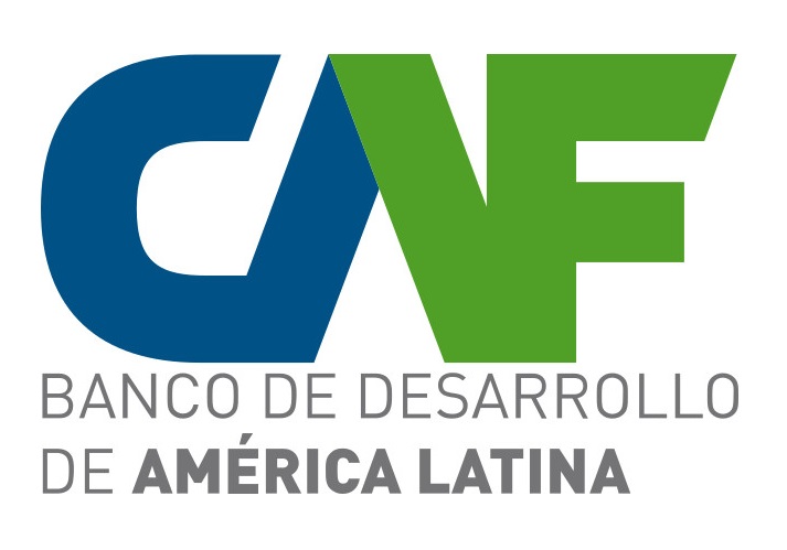 logo da empresa CAF: banco de desenvolvimento de Américas Latina