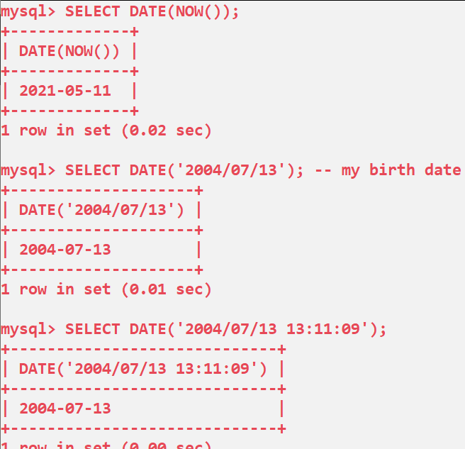 Date Function In SQL