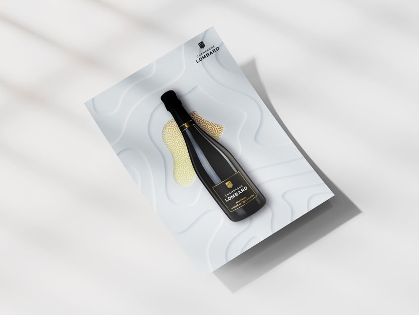 Champagne Lombard print