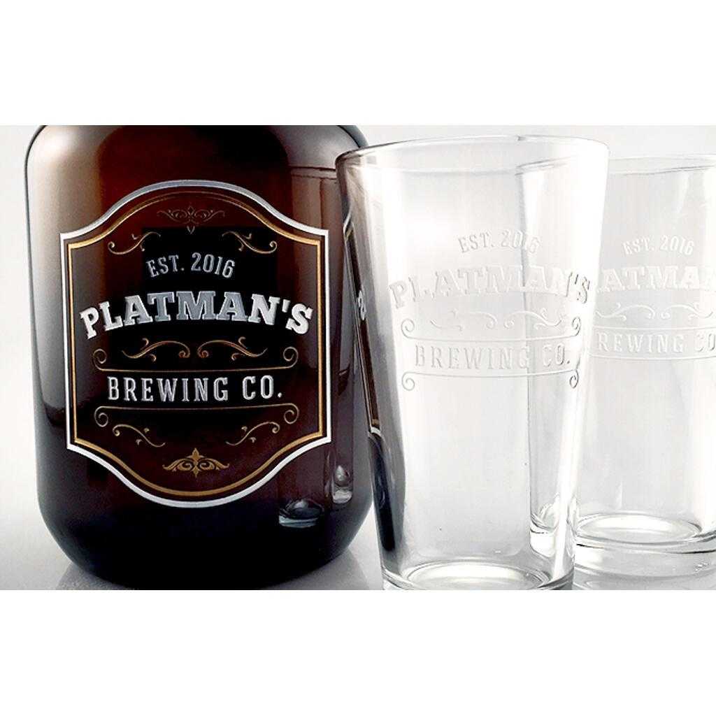 Personalized beer growler gift for beer lovers by Etching Expressions