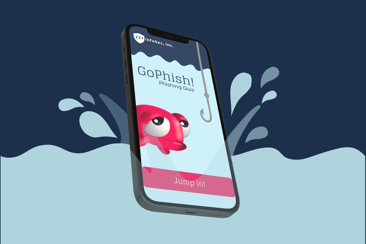 GoPhish mobile splashing in water