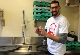 HomeServe employee, Eric West, volunteering at Operation Hope in CT.