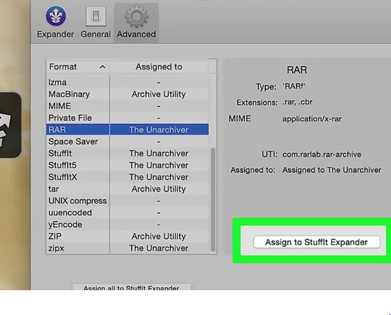 how to extract rar files on mac with unarchiver
