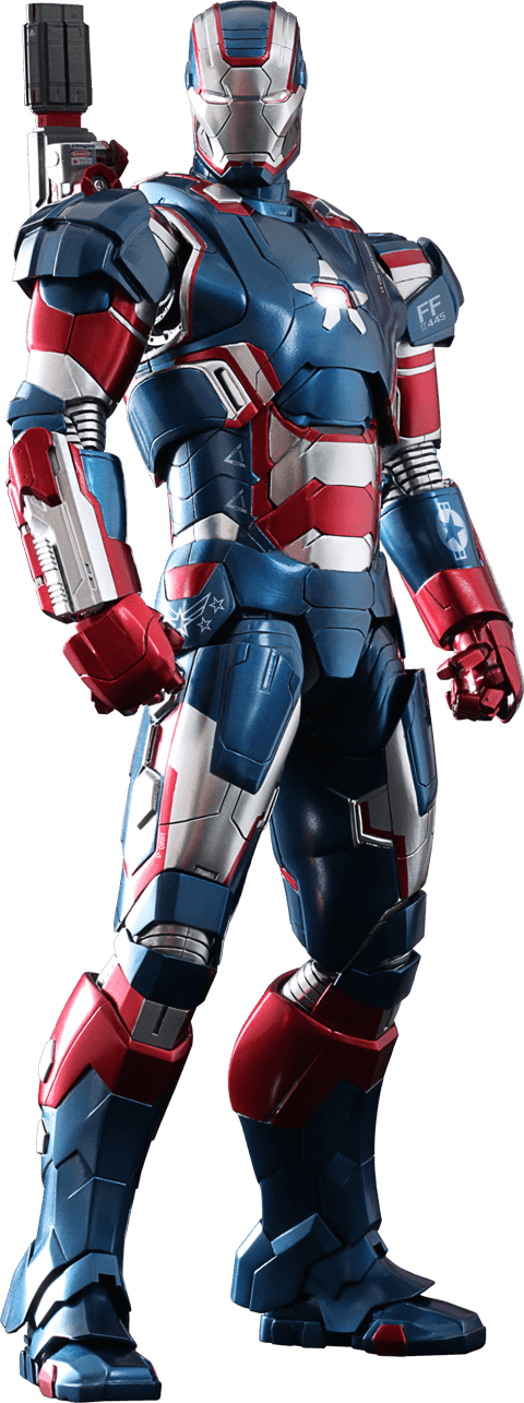 Hot Toys Iron Man 3 MMS195D01 Iron Patriot 1/6th Scale Limited Edition Collectible Figure