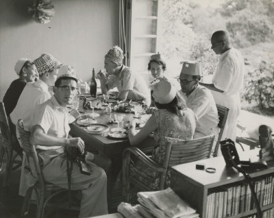Christmas meal of expatriates, 1953