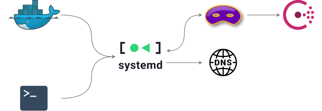 DNS resolution chain