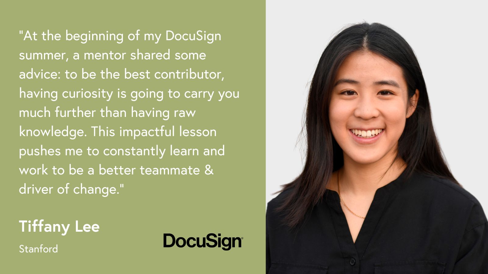 Tiffany Lee - Product Manager Intern at DocuSign