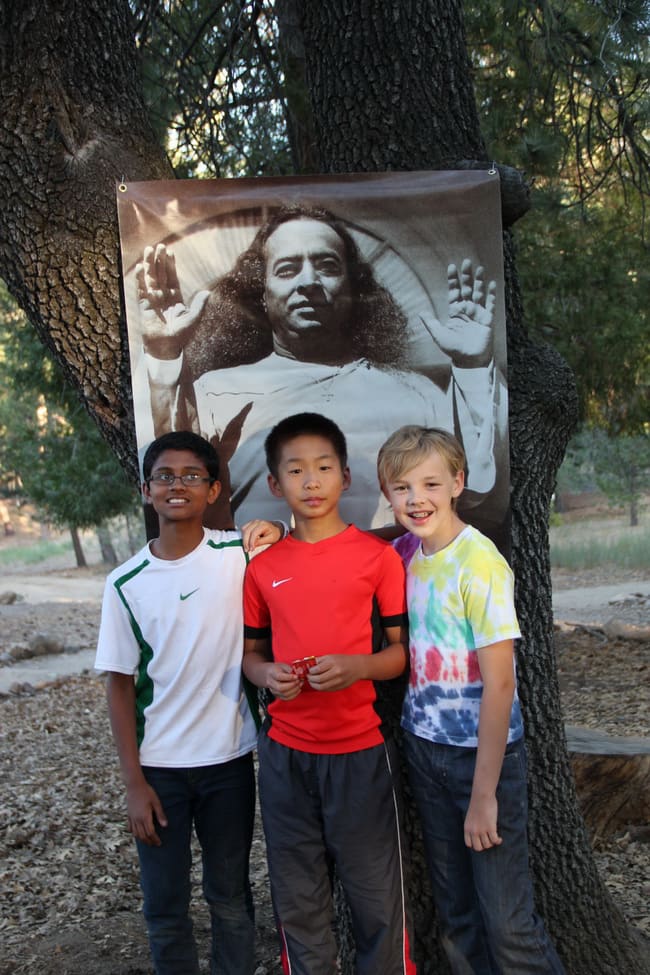 SRF Summer Day Program - Guruji protecting Children