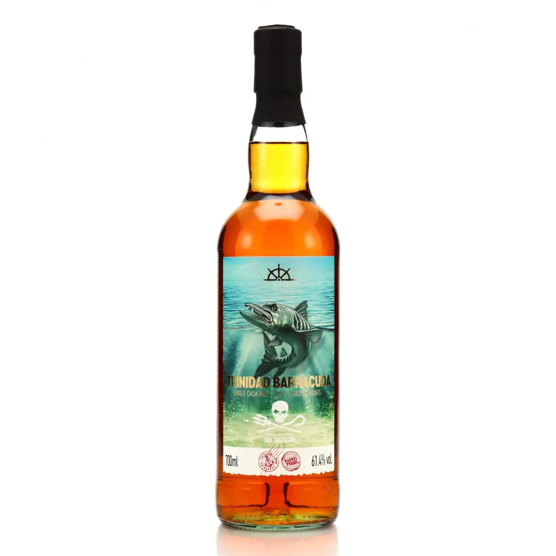 Image of the front of the bottle of the rum Flensburg Rum Company Sea Shepherd (Barracuda Single Cask)