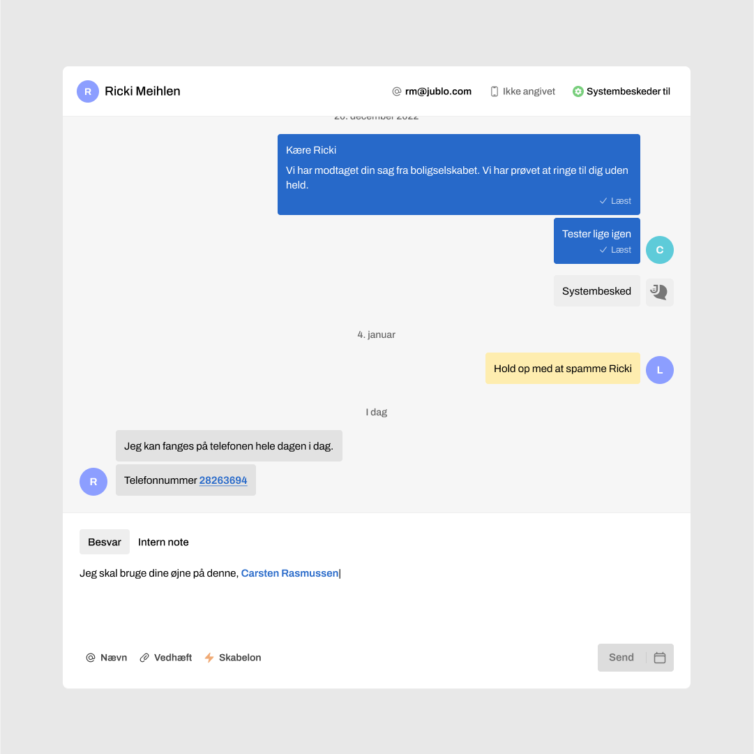 Design system component showing the chat function.