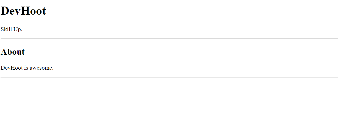 horizontal rules Devhoot