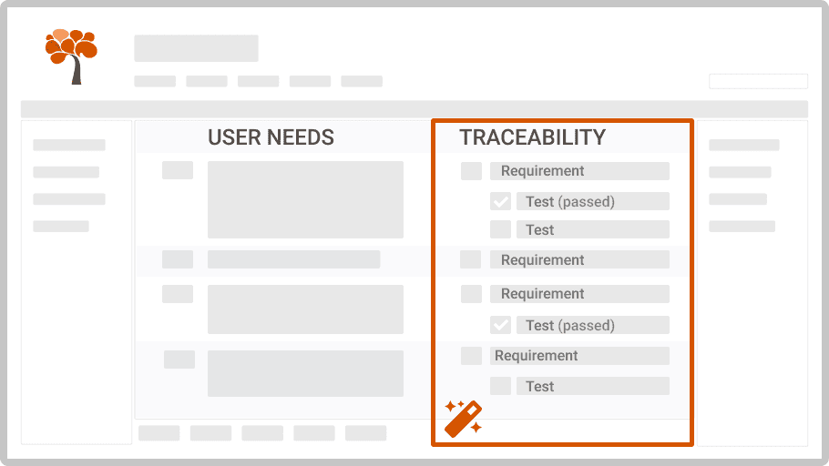 Create new requirements traceability columns in the Traceability Wizard