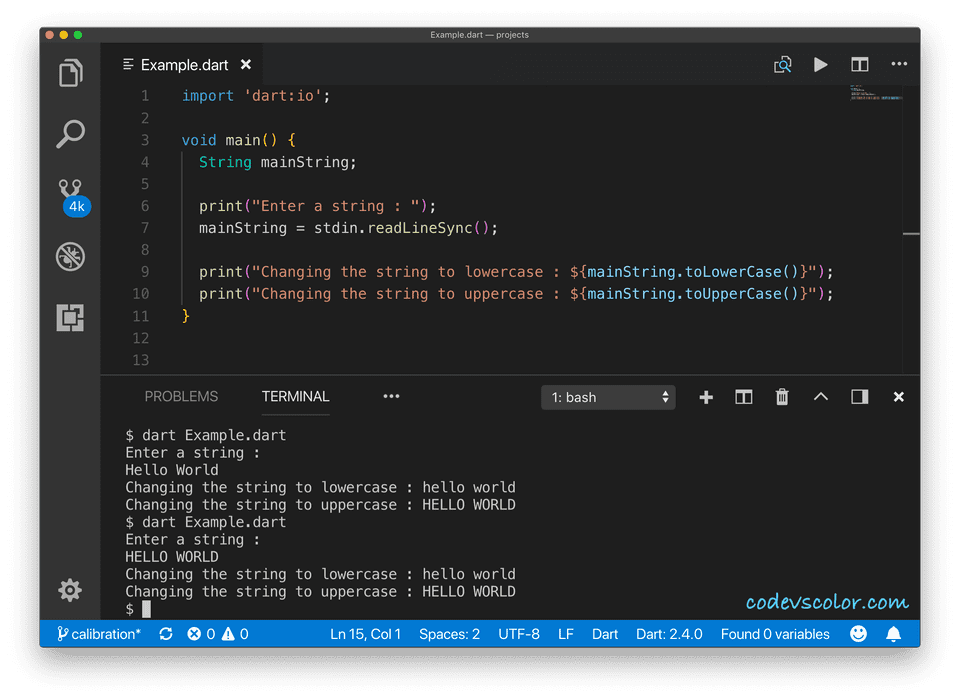 convert-all-characters-in-a-string-to-uppercase-and-lowercase-in-dart-codevscolor