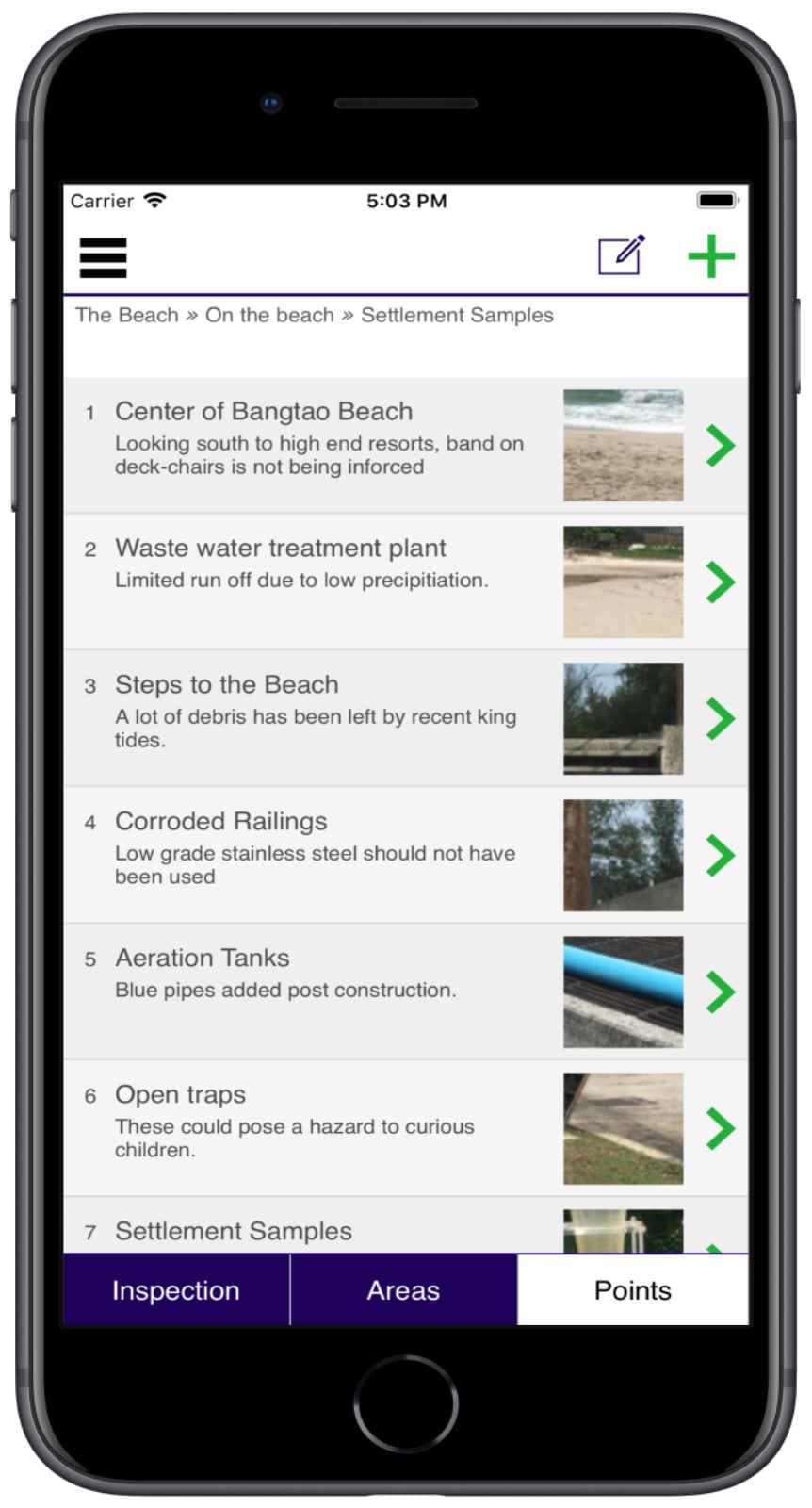 VIPro - Visual Inspection App on iPhone
