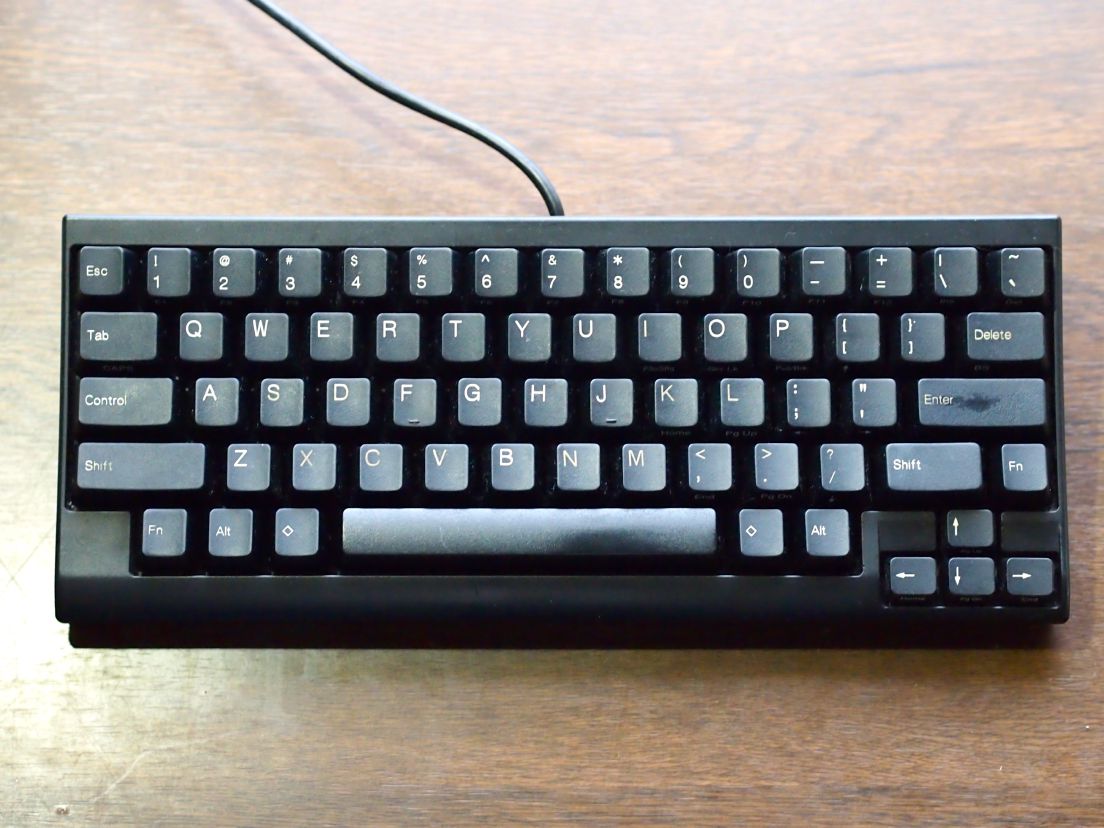 Happy Hacking Keyboard (HHK) Lite 2 黒 配列がわかる写真
