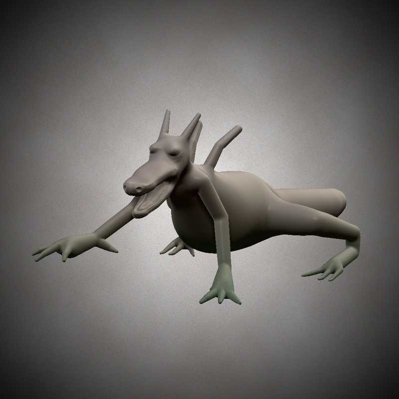 45 minute daily speed sculpt of an Earth Dragon