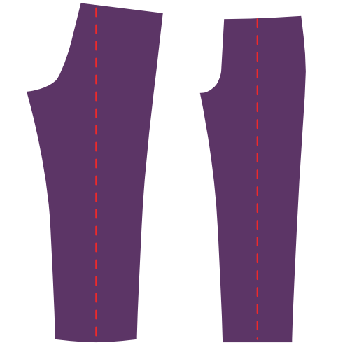 Baste the pleat lines
