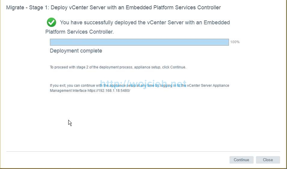 Migration of vCenter Server 6.x to vCenter Server 6.5 - 16
