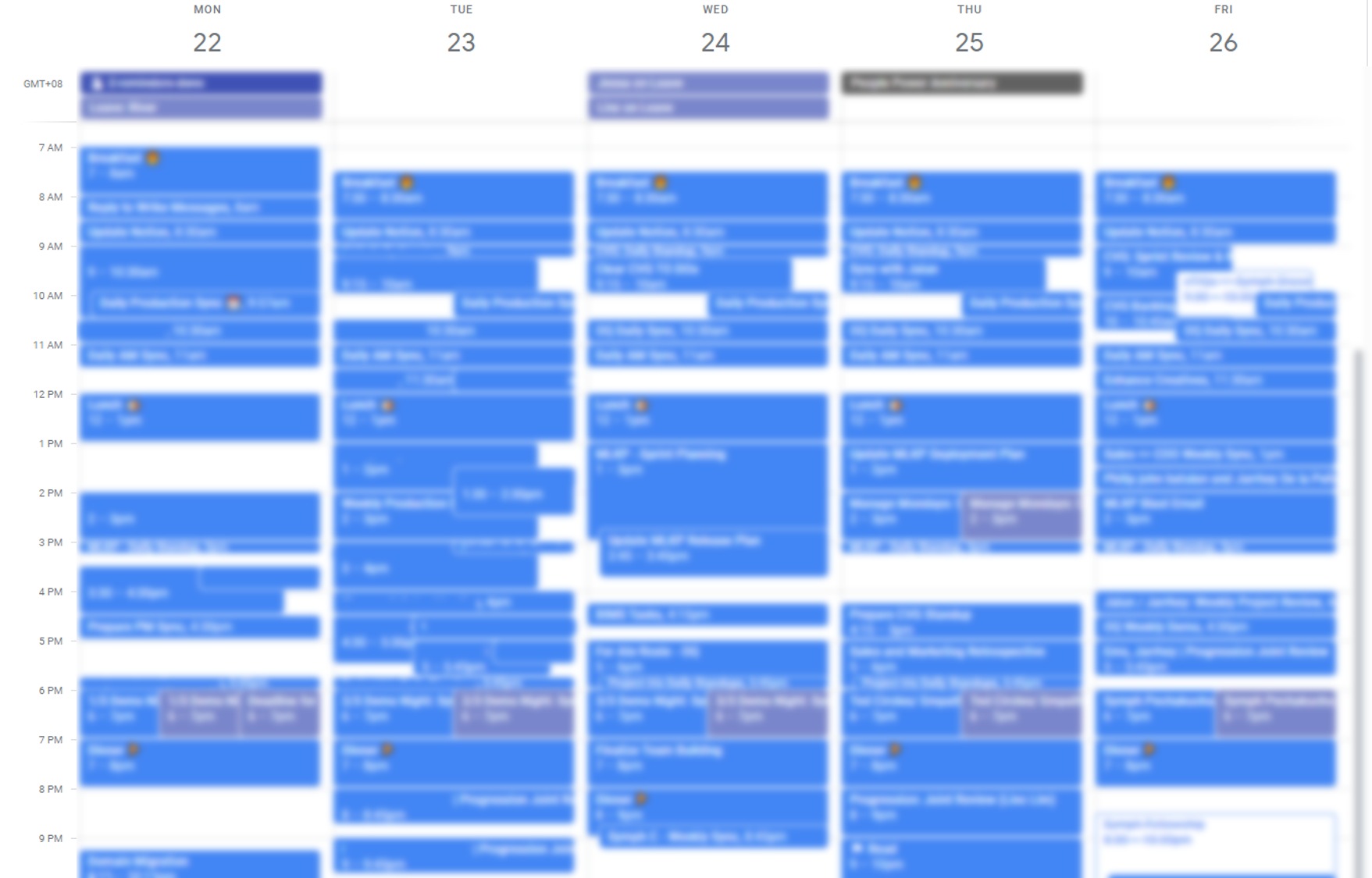 Time blocking time-blocking