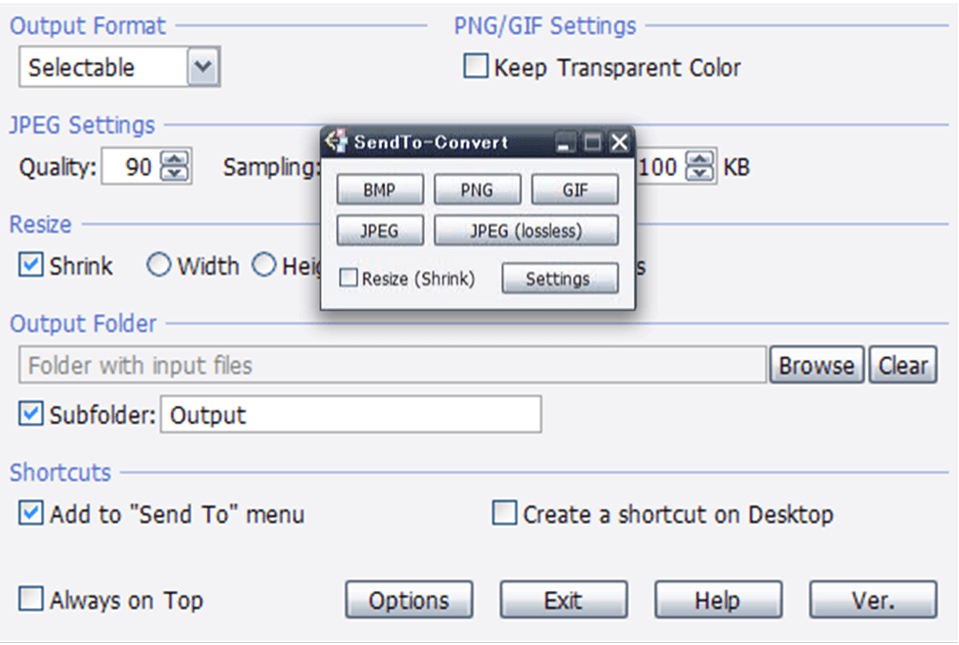 one can create the export format, standard parameters, magnitude, and export file to convert pictures instantly. 