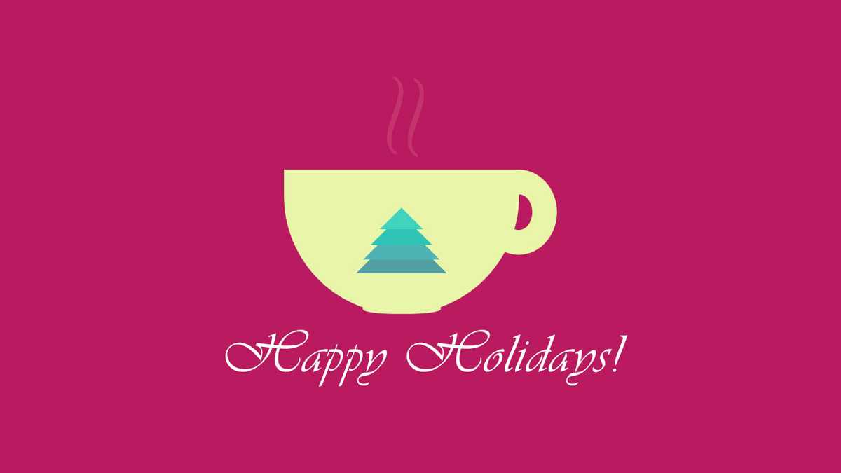 A Pure CSS Animated Holiday Mug with Christmas Tree
