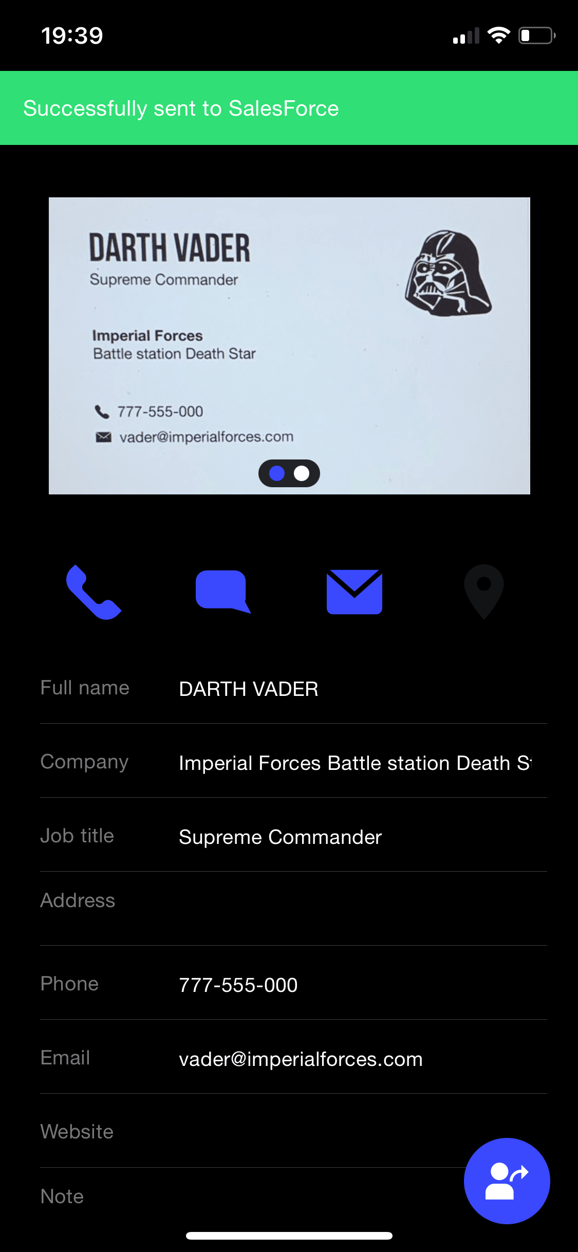 How to Scan Business Cards into Salesforce Covve