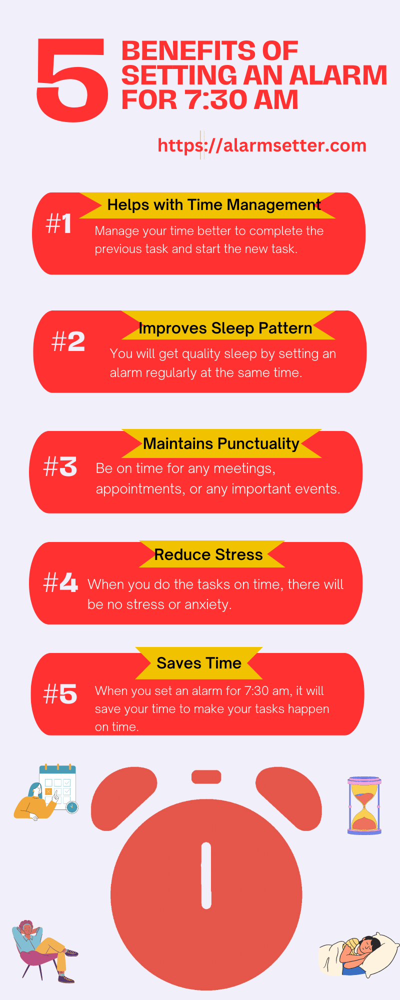 Set the Alarm for 730 am with our Best Online Alarm Setter