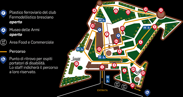 mappa castello installazioni edizione 2019