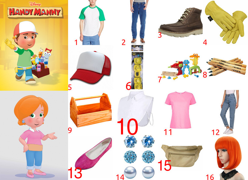 Handy Manny Costume for Cosplay & Halloween