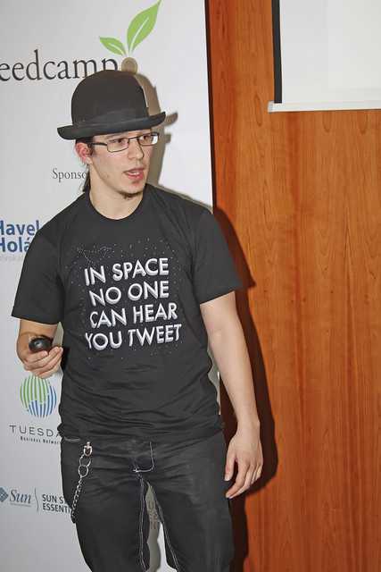 Me pitching at seedcamp