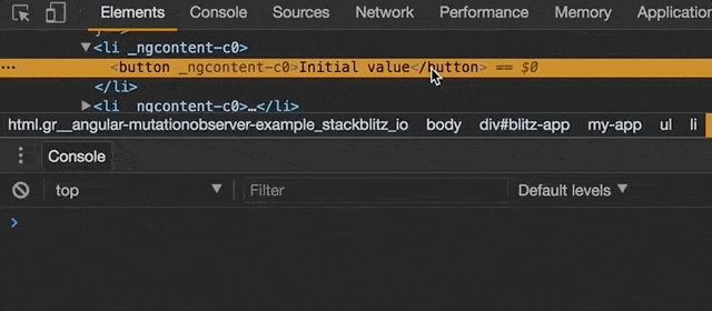 Editing the content of a DOM element using Chrome DevTools Console