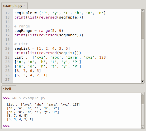 reverse an array in python        <h3 class=