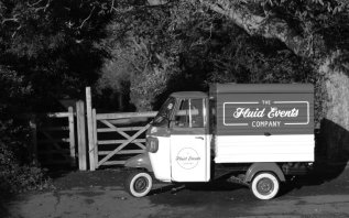 Prosecco van in the woods