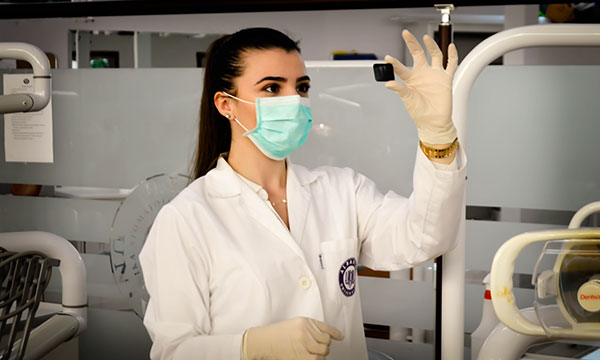 A girl working to get a biomedical training degree
