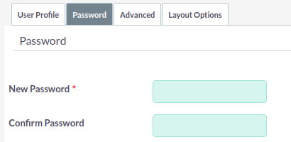 User - add password