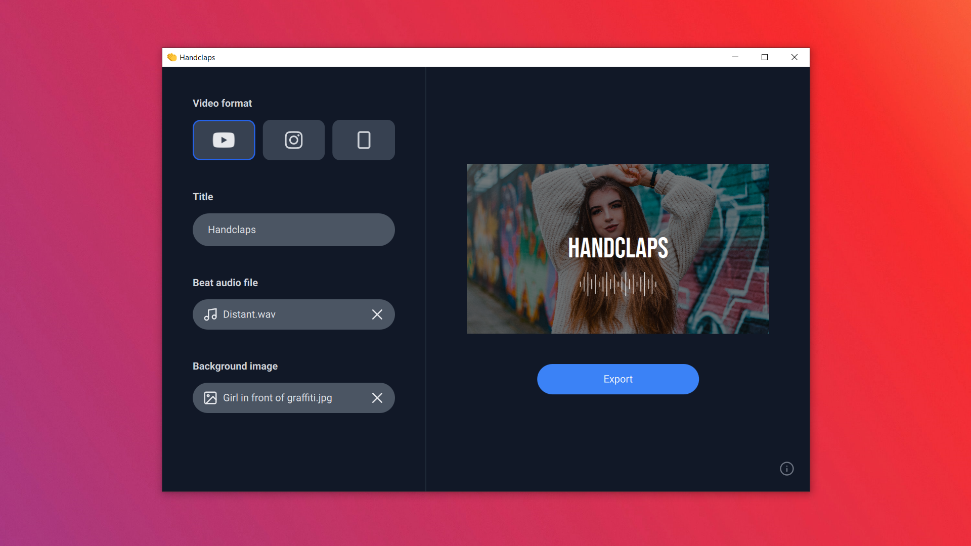 Handclaps 1.1.0: Vertical video and other changes