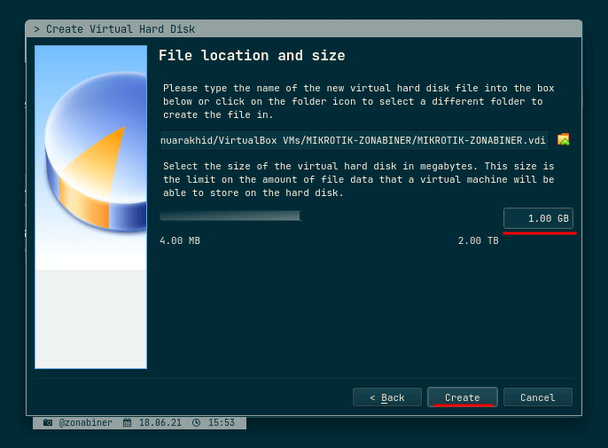 Make Virtual Hard Disk size