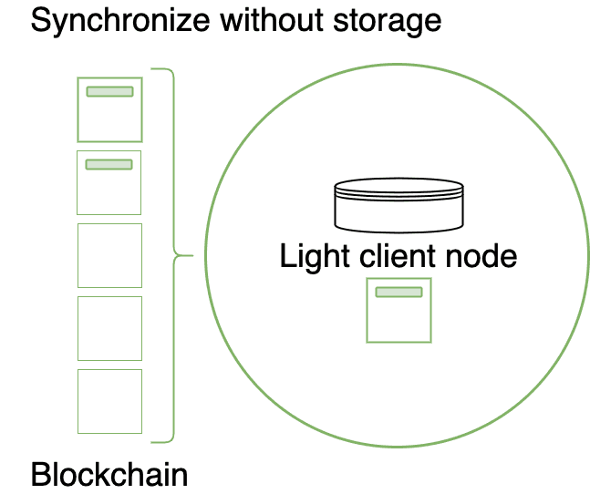 Light client nodes