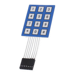 4x3 matrix keypad blauw/wit
