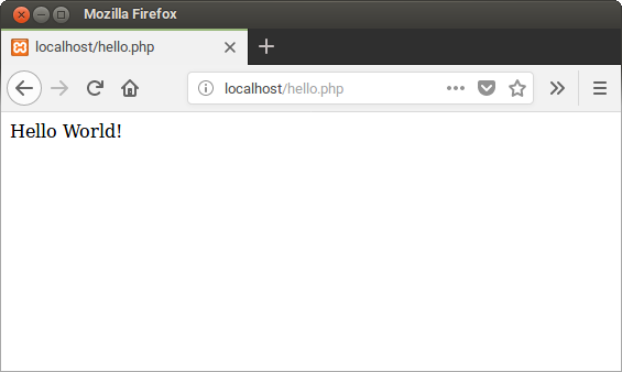PHP Hello World