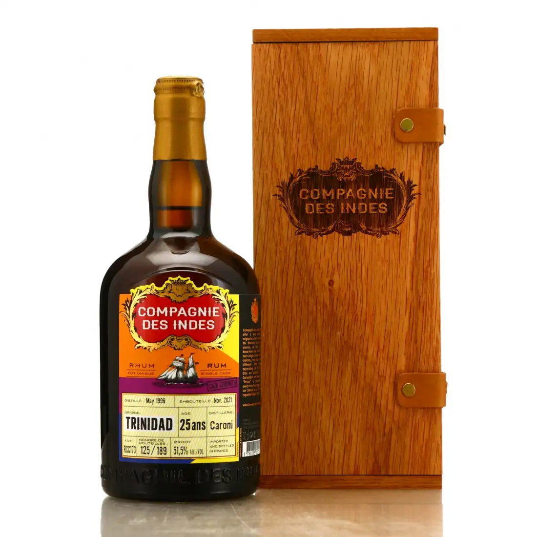Image of the front of the bottle of the rum Trinidad