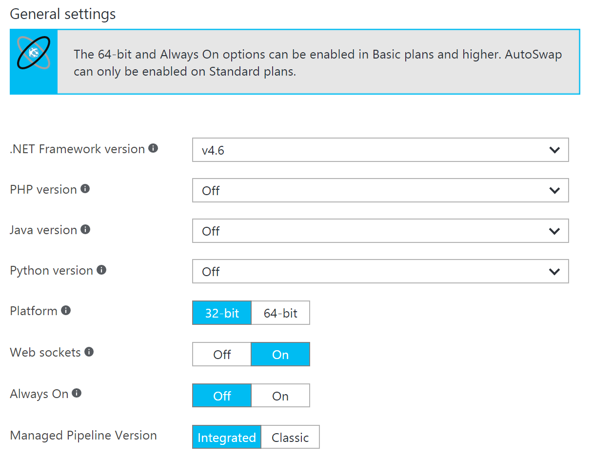 Enable Web Stockets in Azure Web App