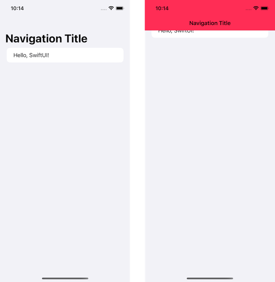 SwiftUI mang lại trải nghiệm tuyệt vời cho người dùng và giúp cho việc thay đổi màu navigation bar trở nên đơn giản hơn bao giờ hết. Xem ngay hình ảnh về chủ đề này để biết thêm chi tiết.
