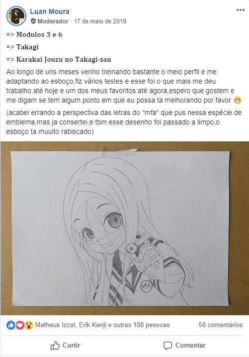 Depoimento dos alunos sobre o curso com o desenho do kamus de aquario