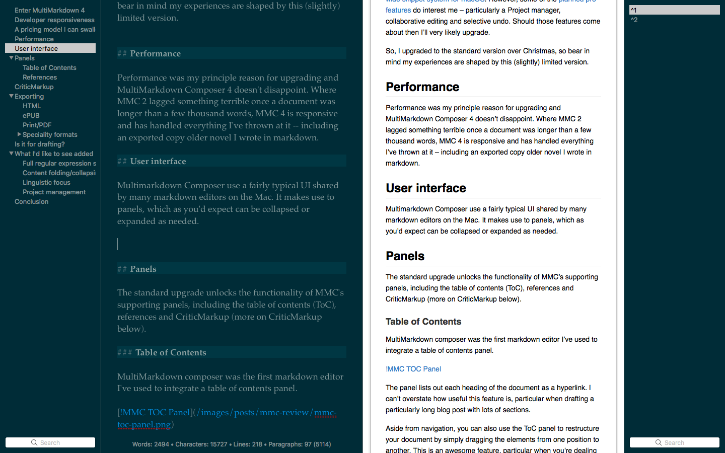 multimarkdown composer review