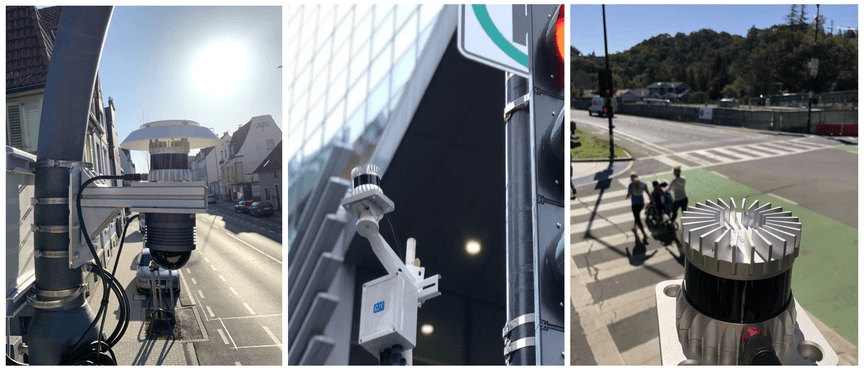 Ouster sensors in smart infrastructure deploys