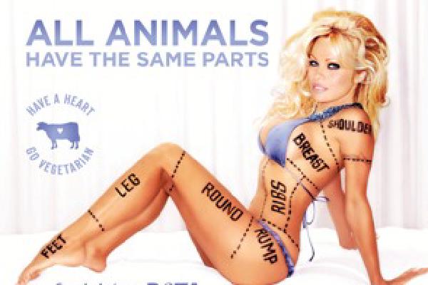 image from Pamela Anderson’s Veggie Advert Banned