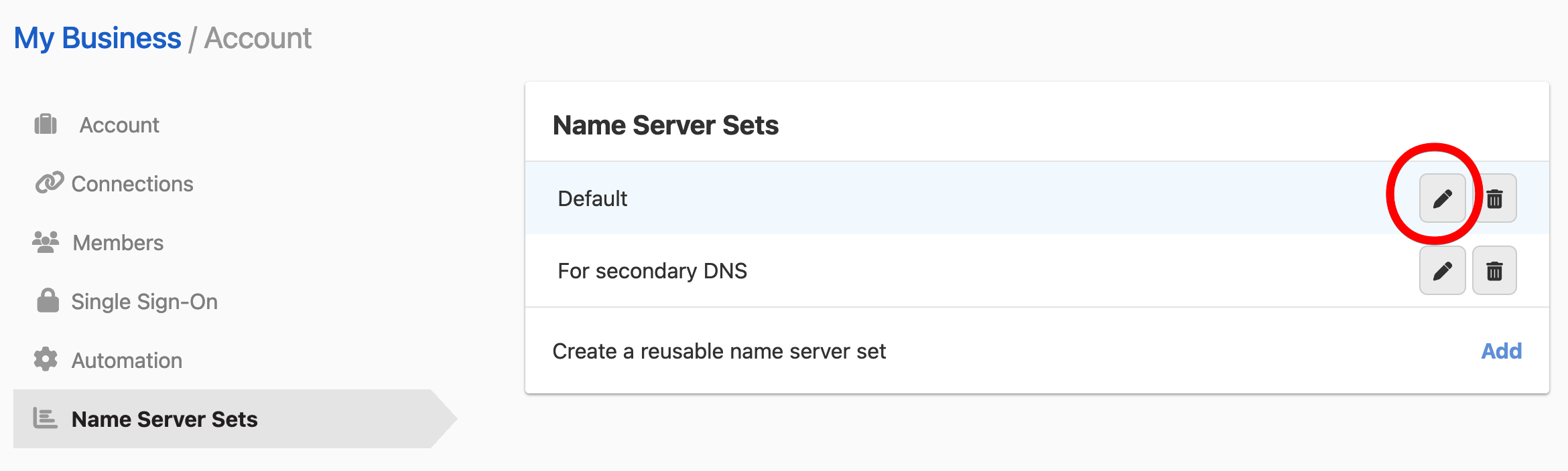 Name Server Sets - DNSimple Help